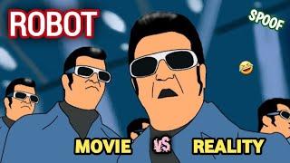 ROBOT movie vs reality  enthiran movie spoof  rajinikanth  funny video  mv creation