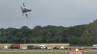 RIAT 2019 USAF F-16 Viper Demo Team Take off  The Royal International Air Tattoo