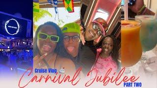 CARNIVAL JUBILEE VLOG - MAHOGANY BAY  ELEGANT NIGHT PICTURES  ALL WHITE PARTY + FAMILY FUED