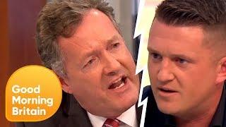 Piers Confronts Tommy Robinson Over Controversial Muslim Comments  Good Morning Britain