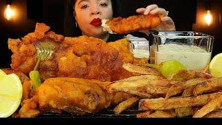 Crunchiest intense Fish and Chips  ASMR Mukbang