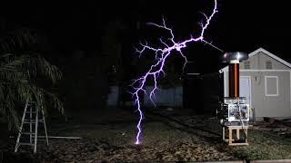 Giant 30kW Musical Tesla Coil Tetris Theme Dance of the Sugar Plum Fairy