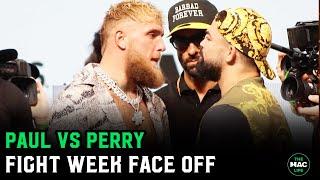 Mike Perry vs. Jake Paul Face Off
