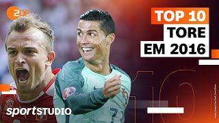 Top 10 Tore der EM 2016  Road to UEFA EURO 2024  sportstudio