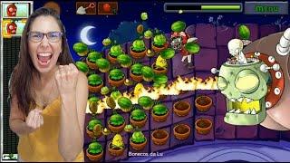 Plants vs Zombies Enfrentando o CHEFÃO ADVENTURES 2 TELHADO níveis 9 e 10  - Jogo - Parte 6