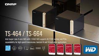 88 Terabytes of STORAGE QNAP TS-464 Overview & Setup Guide Inc. 4 x 22TB WD Red Pros