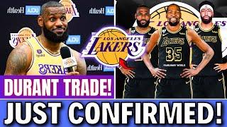 LAKERS CELEBRATE BIG MOVE? DURANT ACCEPTS OFFER? FIND OUT NOW TODAYS LAKERS NEWS