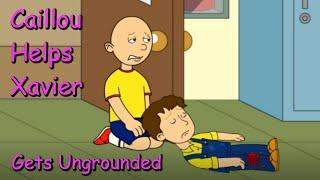 Caillou Helps Xavier Up After FallingUngrounded