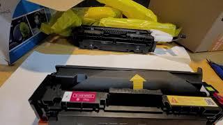 DIYREVIEW How to transfer chip on toner and replace HP Color Laser toner with True Image Toner – 1