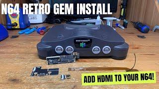 The best video upgrade for your N64 in 2023 PixelFX Retro Gem install and demonstration