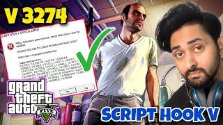 FIXED SCRIPT HOOK V CRITICAL ERROR AFTER GTA 5 UPDATE 3258  SCRIPT HOOK V  GTA 5 MODS HINDIURDU