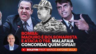 BOMBA MADURO É BOLSONARISTA E ATACA O TSE. MALAFAIA CONCORDA QUEM DIRIA