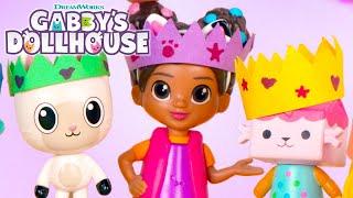 Become Dollhouse Royalty DIY Crown with Gabby  GABBYS DOLLHOUSE TOY PLAY ADVENTURES