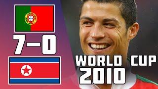 Portugal 7 - 0 Korea DPR  Extended highlights  World Cup 2010