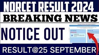 NORCET RESULT 2024  NORCET 7th Phase Pre Exam Result 2024  AIIMS NORCET RESULT 2024