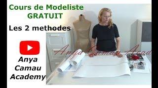 Cours GRATUIT de modéliste Anya Camau Academy Les 2 Méthodes du modélisme