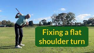 Fixing a flat shoulder turn