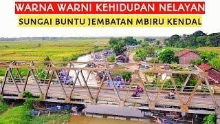 Perkampungan nelayan disekitar jembatan mbiru kabupaten Kendal Jawa tengah