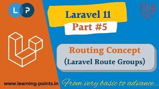 Laravel Route Groups  Laravel 11  Laravel tutorial  Learning Points