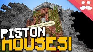 Incredible Minecraft Piston Houses