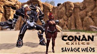 PART 1 Dalinsia Snowhunter Again & Mod Mount - Conan Exiles Savage Wilds Map Mod PC Gameplay