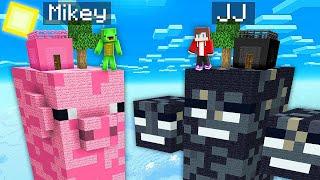 JJ PIGGY PIG vs Mikey WITHER BOSS CHUNK Battle - in Minecraft Challenge Maizen