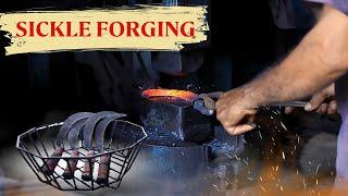 Sickle Forging Process  Making Process of Sickle in Traditional Way  Forging