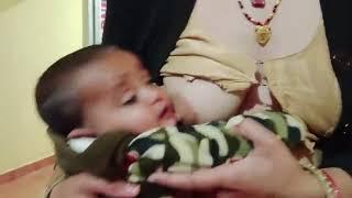 new Desi single mom indian breastfeeding village Vlogs ️