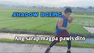 #boxingtraining Shadow Boxing Sarap magpa pawis dito Fresh Ang hangin sarap sa pakiramdam