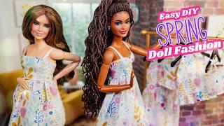 How To Make Doll Clothes EASY Sewing Mix & Match Spring Fashion  Free Pattern