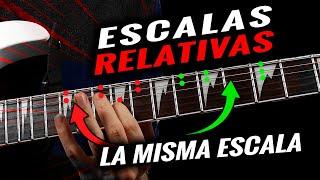 ESCALAS RELATIVAS - El truco para aprender varias escalas usando una sola posición