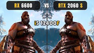 RTX 2060 Super vs RX 6600 - i5 12400F - 1080p + DLSSFSR - Test In 14 Games