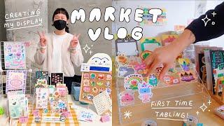 MY FIRST ART MARKET  creating my display market prep  art vlog