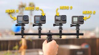 GoPro HERO 11 vs 10 vs 9 vs 8 Action Cam Comparison  VERSUS