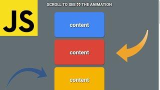 Scroll Animation  JavaScript