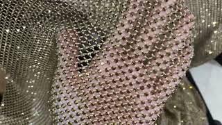 Haute Couture Top Quality Crystal Fish-Net - Rhinestone Stretch Mesh Fabric   Atelier Rioux