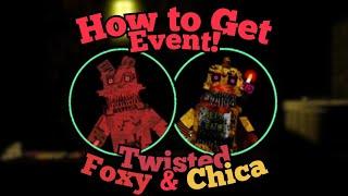 How to Get Twisted Foxy & Twisted Chica Badges  Fnaf Plushie Roleplay  Roblox