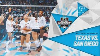 Texas vs. San Diego 2022 NCAA volleyball semifinals highlights