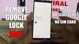 Samsung Galaxy Note 9 Note 10 Google Lock Bypass Android 10 May 2020