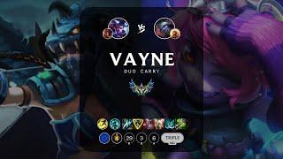 Vayne ADC vs Tristana - EUW Challenger Patch 13.21