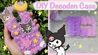  DIY Kuromi Decoden Case  tutorial with affordable jelly whip