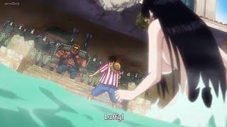 Moment bertemunya Luffy dengan Boa Hancock Lagi di Wano  Episode 895          Lagi mandi  OMG