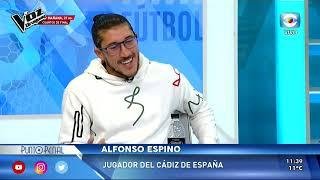 ALFONSO ESPINO. ESTE DOMINGO RECIBIMOS LA VISITA DEL FUTBOLISTA DEL CÁDIZ DE ESPAÑA.