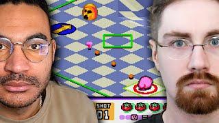 Failboat and JayMoji fight to the death in a kirby game