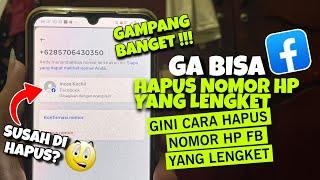 Cara menghapus Nomor di Facebook yang lengket 2024  Cara hapus nomor fb yang lengket