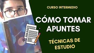  CÓMO TOMAR APUNTES notas en clase Universidad o Secundaria - Técnicas de estudio 1