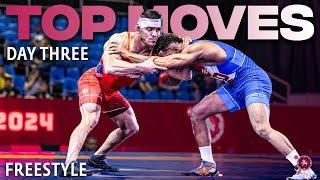 #FoursAndFives Top Freestyle Wrestling Moves  Day 3  2024 Pan-American Championships