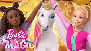 Barbie A Touch Of Magic   40 Minute Barbie Netflix Compilation  Fun Barbie Moments