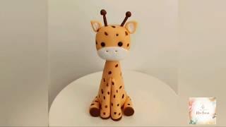 #fondantfigures #fondantanimals Şeker hamuru ile hayvan figürü yapımı. Zürafa  make fondant animals