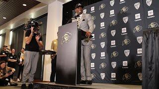 Deion “Coach Prime” Sanders First Press Conference As Colorado Buffaloes Head Football Coach